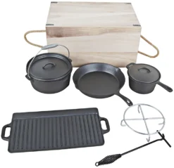 El Fuego Pfannen-Schmortopf-Set Dutch Oven Set 7-teilig, Schwarz -Tepro Verkäufe 2024 abd0985d3a3e2688a80eeeee34e53878