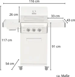TAINO PLATINUM 2+1 Gasgrill Komplett Edelstahl 4-Brenner Silber Grillwagen BBQ Keramik-Brenner Sear-Zone 15 TAINO PLATINUM 2+1 Gasgrill Komplett Edelstahl 4-Brenner Silber Grillwagen BBQ Keramik-Brenner Sear-Zone -Tepro Verkäufe 2024 acf675027aac65e6042fddd1cd6ef620