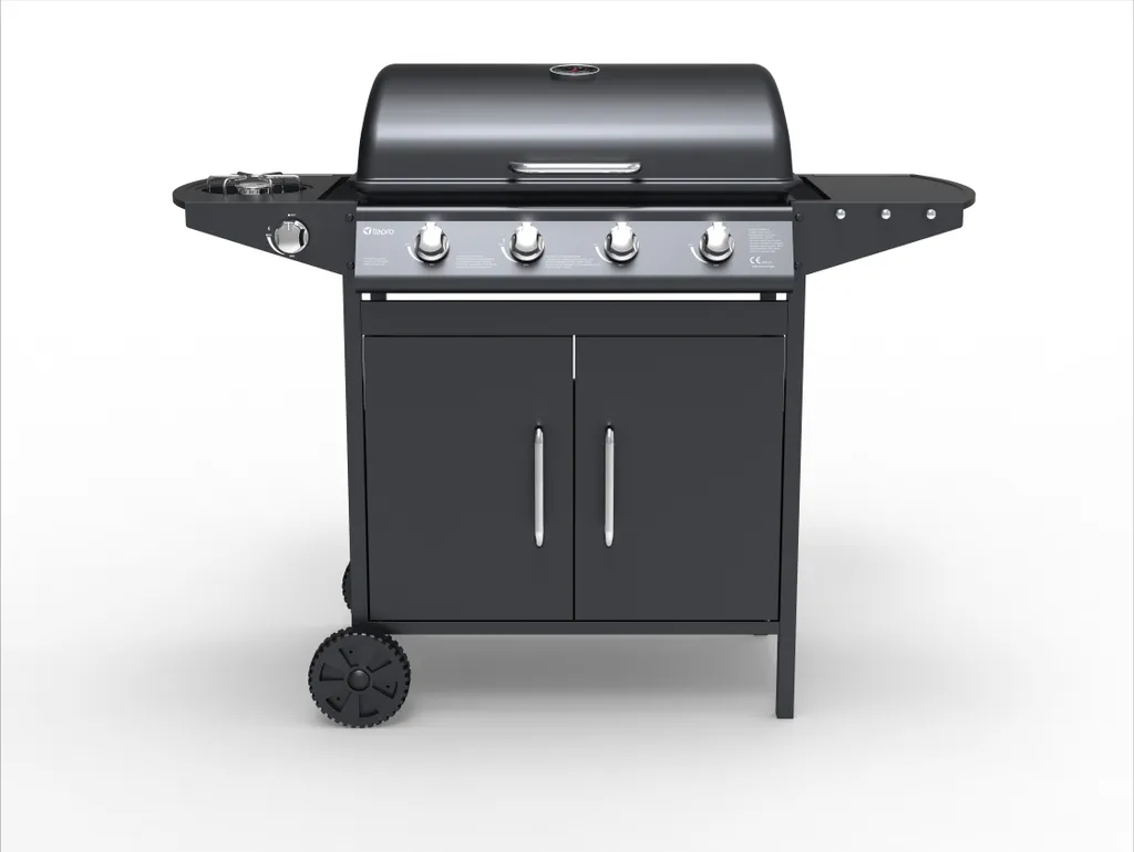 Tepro Gasgrill Tarboro 4 Mit Seitenbrenner 4 Tepro Gasgrill Tarboro 4 Mit Seitenbrenner – Bild 2
