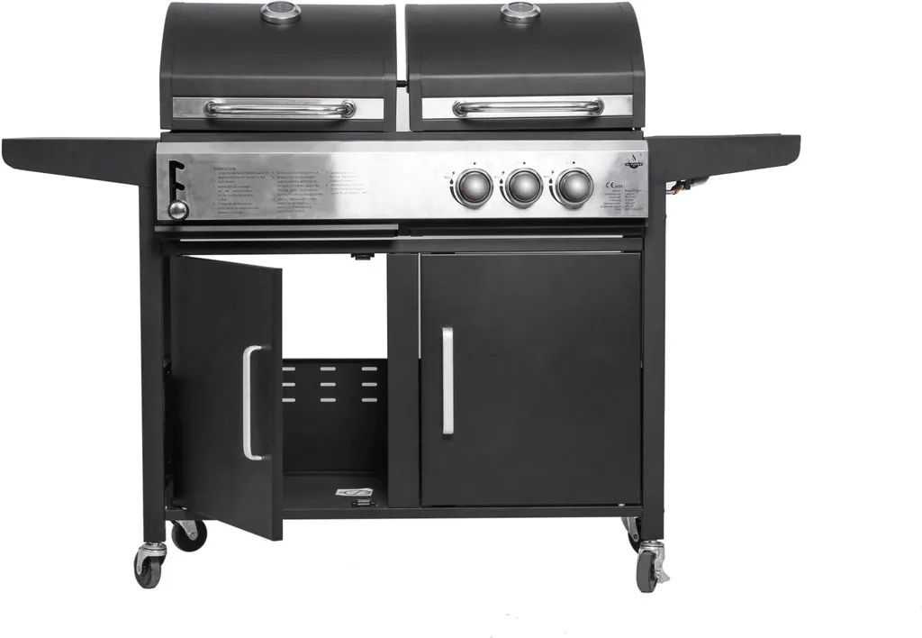 El Fuego Kombigrill "Nevada" AY5731 Gasgrill Und Holzkohle Smoker Grill 11 El Fuego Kombigrill "Nevada" AY5731 Gasgrill Und Holzkohle Smoker Grill – Bild 9
