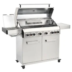 TAINO PLATINUM 6+2 Gasgrill Komplett Edelstahl 6-Brenner Silber Grillwagen BBQ Keramik-Brenner Backburner Sizzle-Zone Piezozündung Seitenkocher Gusseisen-Roste 13 TAINO PLATINUM 6+2 Gasgrill Komplett Edelstahl 6-Brenner Silber Grillwagen BBQ Keramik-Brenner Backburner Sizzle-Zone Piezozündung Seitenkocher Gusseisen-Roste -Tepro Verkäufe 2024 afa72cecc676424bab00c0b1f9f3d6f9