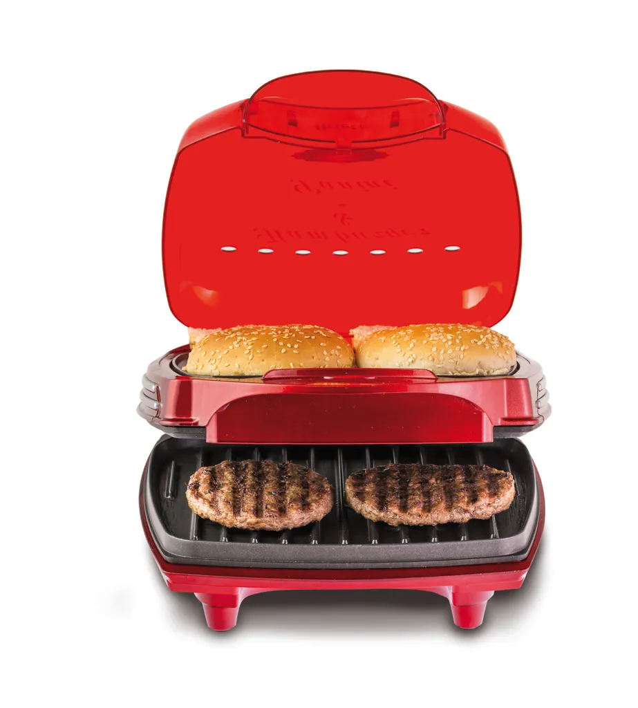 Ariete Party Time Hamburger Maker, Rot 7 Ariete Party Time Hamburger Maker, Rot – Bild 5