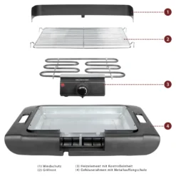 Bomann Elektrogrill / Tischgrill BQ 2243 CB Grillfläche 36x25cm -Tepro Verkäufe 2024 b25a3cafc4a5a682a775b25ff716a2ca