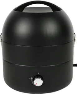 TAINO Grill-to-Go Gasgrill BBQ Portabel Grill Camping Tragbar Kugelgrill Gas Tischgrill Schwarz