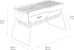 KNISTER Grill PREMIUM - Mobiler Holzkohlegrill Aus Edelstahl - GERMANY - 28-49x20cm 35 KNISTER Grill PREMIUM - Mobiler Holzkohlegrill Aus Edelstahl - GERMANY - 28-49x20cm -Tepro Verkäufe 2024 b501ee5955c72582536e587724dfffe9