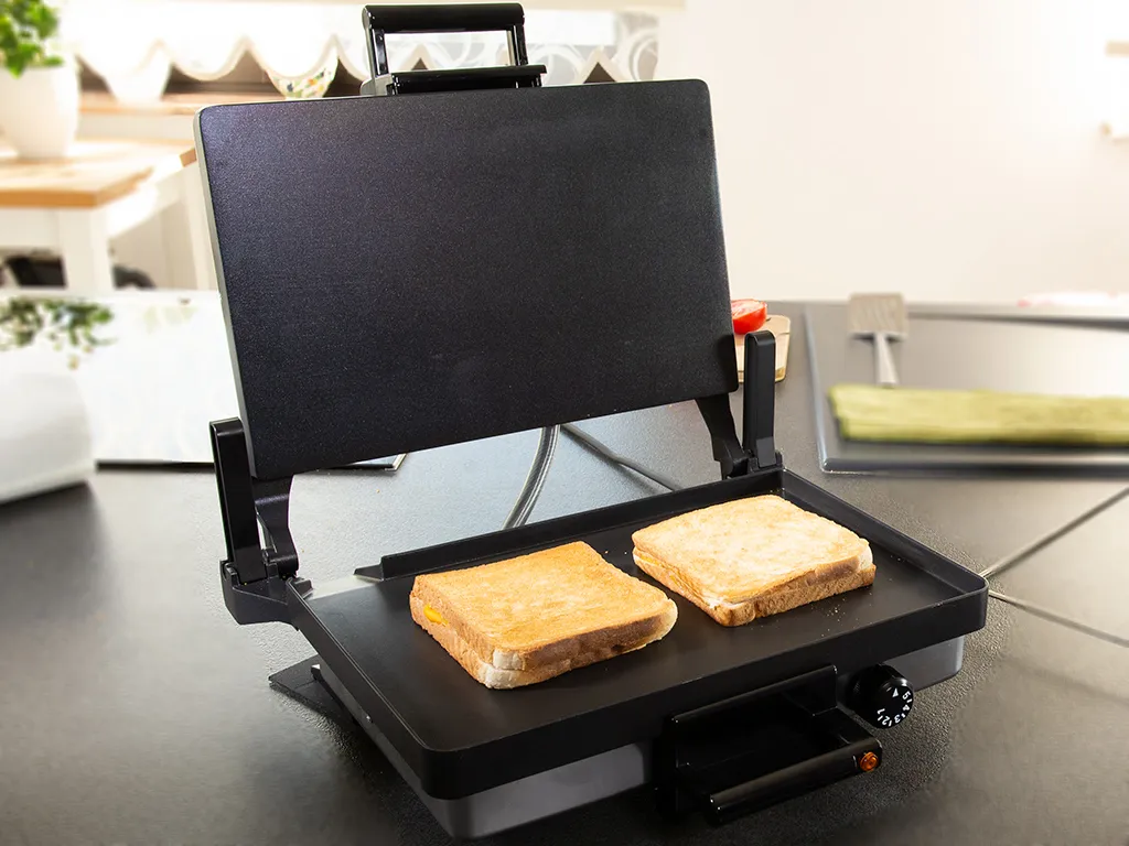 Silex 610 15004 Multigrill Jumbo Kontaktgrill, Edelstahlgehäuse, 2000 Watt, Thermostat 14 Silex 610 15004 Multigrill Jumbo Kontaktgrill, Edelstahlgehäuse, 2000 Watt, Thermostat – Bild 12