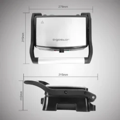 Aigostar Hitte 30HFA - Elektrischer Kontaktgrill,Cool Touch, Antihaft, 1500 Watt -Tepro Verkäufe 2024 b79638b9c6517e38d3bd9038dca0de71