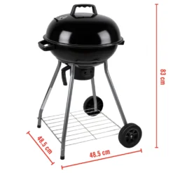 BBQ Collection Holzkohlegrill, Kugelgrill Rundgrill Ø 45 X 83 Cm Mit Deckel, Stabiler Standgrill Auf Rädern Mit Abnehmbarem Aschekasten & Ablagegitter, Schwarz 22 BBQ Collection Holzkohlegrill, Kugelgrill Rundgrill Ø 45 X 83 Cm Mit Deckel, Stabiler Standgrill Auf Rädern Mit Abnehmbarem Aschekasten & Ablagegitter, Schwarz -Tepro Verkäufe 2024 b8589f62e0ab6ae72e6cdc1563be834e
