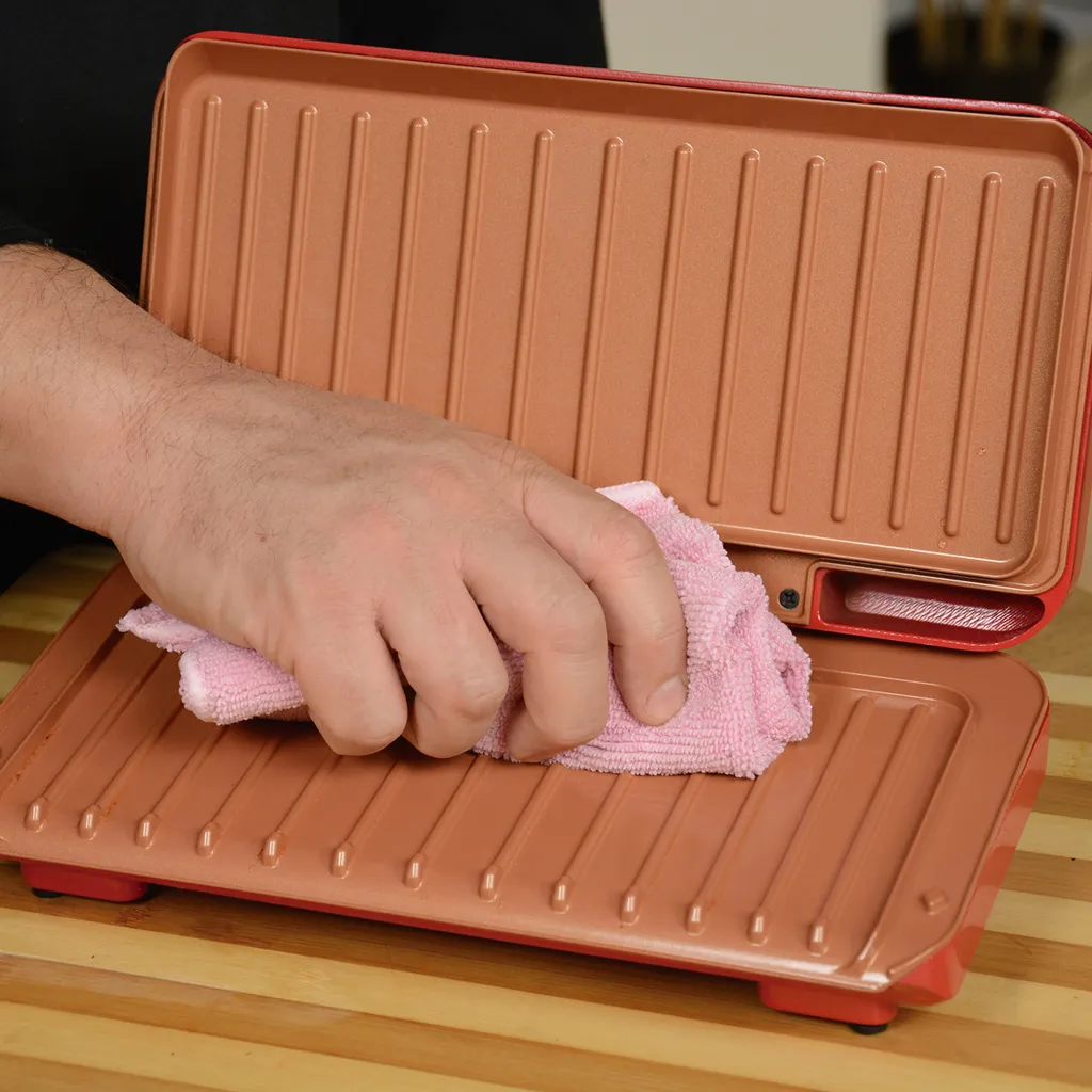 Starlyf® No Fat Grill - Kompaktgrill Mini Grill Für Die Küche, Low Fat, Kein Fett Oder Öl, Ohne Fett Oder Öl, Gesund Grillen, Kontaktgrill, Elektrogrill, - 1000W, PFOA-FREI, Aus Der TV Werbung 12 Starlyf® No Fat Grill - Kompaktgrill Mini Grill Für Die Küche, Low Fat, Kein Fett Oder Öl, Ohne Fett Oder Öl, Gesund Grillen, Kontaktgrill, Elektrogrill, - 1000W, PFOA-FREI, Aus Der TV Werbung – Bild 10