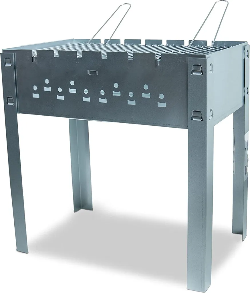 ACTIVA Mangal Schaschlik Grill Edelstahl 50x30 Cm Inkl. Grillrost Und 6 Spießen 11 ACTIVA Mangal Schaschlik Grill Edelstahl 50x30 Cm Inkl. Grillrost Und 6 Spießen – Bild 9