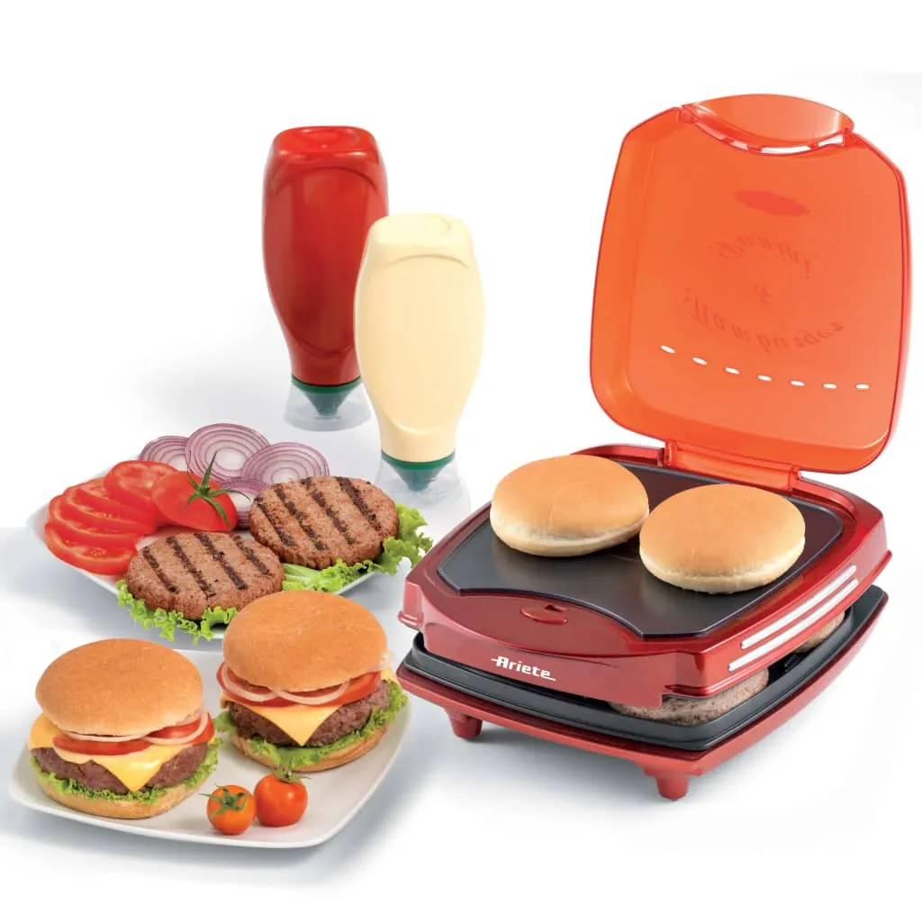 Ariete Party Time Hamburger Maker, Rot 13 Ariete Party Time Hamburger Maker, Rot – Bild 11