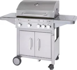 Proficook Gasgrill PC-GG 1181silber 4 Edelstahl-Brenner +zusätzliche Kochstelle (4+1) -Tepro Verkäufe 2024 bde6eeb8dba141aaa3d19bfdfbd25fef