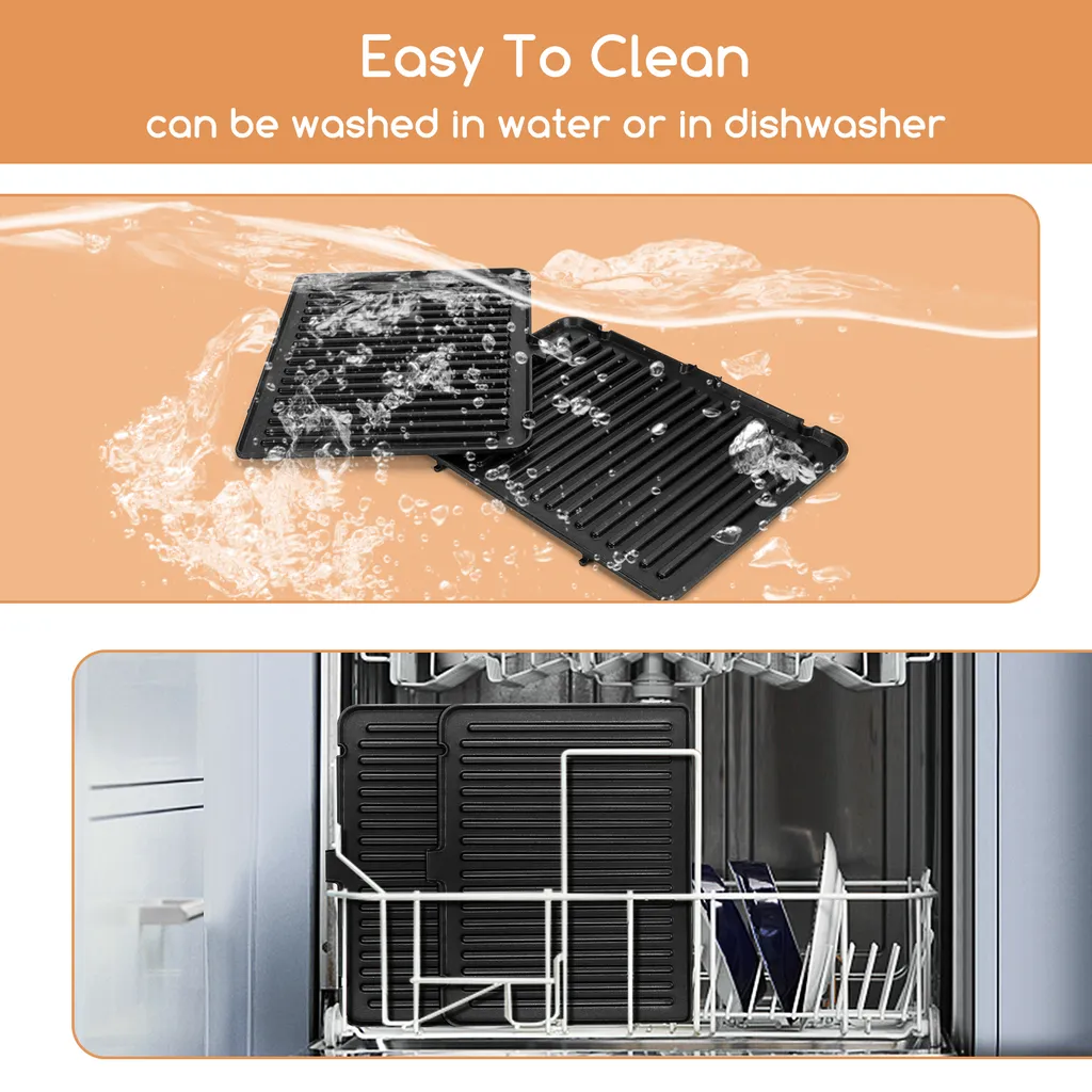 Aigostar Kontaktgrill, Sandwichmaker, 180° Aufklappbar Als Tischgrill, Panini Grill Mit Abnehmbaren Platten, Regelbarer Thermostat &Timer, Antihaftbeschichtet, 2000W 6 Aigostar Kontaktgrill, Sandwichmaker, 180° Aufklappbar Als Tischgrill, Panini Grill Mit Abnehmbaren Platten, Regelbarer Thermostat &Timer, Antihaftbeschichtet, 2000W – Bild 4