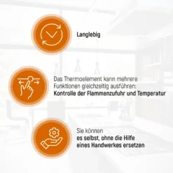 Thermoelement 600 Mm Universal Mit 5 Adaptern Für Gasgrill Gasherd -Tepro Verkäufe 2024 bec2cc150d0d8fd2ec5b85e0d1cba6fc