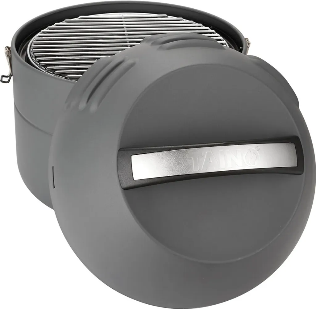 TAINO Grill-to-Go Portabler Gasgrill Campinggrill Kugelgrill Grau 4 TAINO Grill-to-Go Portabler Gasgrill Campinggrill Kugelgrill Grau – Bild 2