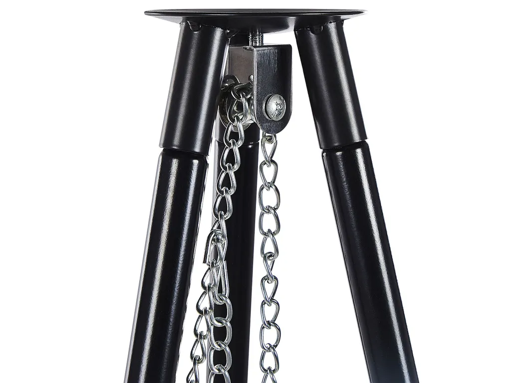 Schwenkgrill Schwarz Aus Stahl Dreibein Mit Grillrost Höhenverstellbar Holzkohlegrill Garten BBQ 6 Schwenkgrill Schwarz Aus Stahl Dreibein Mit Grillrost Höhenverstellbar Holzkohlegrill Garten BBQ – Bild 4