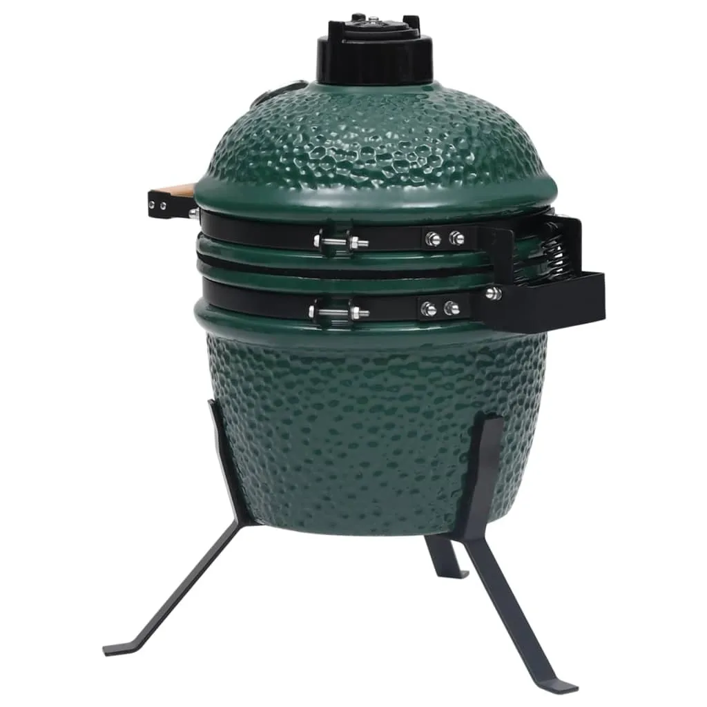 VidaXL 2-in-1 Kamado-Grill Smoker Keramik 56 Cm Grün 10 VidaXL 2-in-1 Kamado-Grill Smoker Keramik 56 Cm Grün – Bild 8