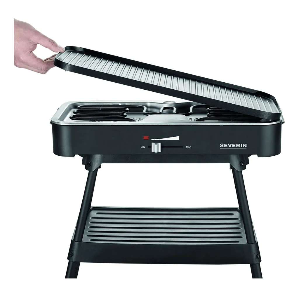 Severin PG 8533 Standgrill 2.200 W, 49,5 X 24 Cm, 1,4 M Kabel, Schwarz 9 Severin PG 8533 Standgrill 2.200 W, 49,5 X 24 Cm, 1,4 M Kabel, Schwarz – Bild 7