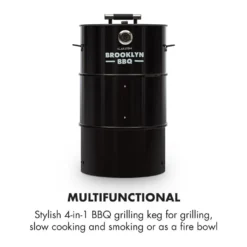 Brooklyn-BBQ 4-in-1-Grillfass | Grill, Smoker SlowCooker & Feuerschale | Ø 42 Cm | Stahl | Pulverbeschichtet 9 Brooklyn-BBQ 4-in-1-Grillfass | Grill, Smoker SlowCooker & Feuerschale | Ø 42 Cm | Stahl | Pulverbeschichtet -Tepro Verkäufe 2024 c5b8765826d552301d7801ec9bc92cb4