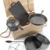 El Fuego Pfannen-Schmortopf-Set Dutch Oven Set 7-teilig, Schwarz -Tepro Verkäufe 2024 c6b332b9ff95384fdee1fe0933f18858