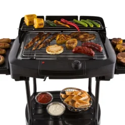 OneConcept Dr. Beef II Elektrogrill, Nutzbar Als Standgrill Oder Tischgrill, In - Und Outdoor Edition, Große Grillfläche, Bis 2000 W, Inkl. Standfuß, Thermostatstufenlos Regelbar, Schwarz -Tepro Verkäufe 2024 c79d37264f898cb8785e37e942dd88f8