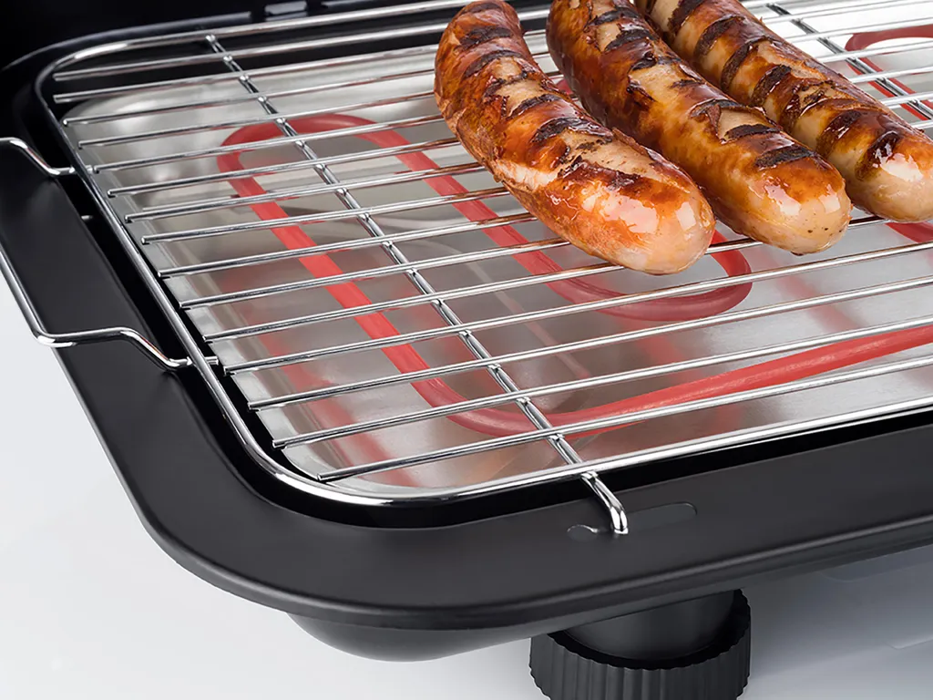 Korona 46117 Tisch Barbecue XXL Tischgrill 2.200 Watt XXL-Grillrost Windschutz 4 Korona 46117 Tisch Barbecue XXL Tischgrill 2.200 Watt XXL-Grillrost Windschutz – Bild 2