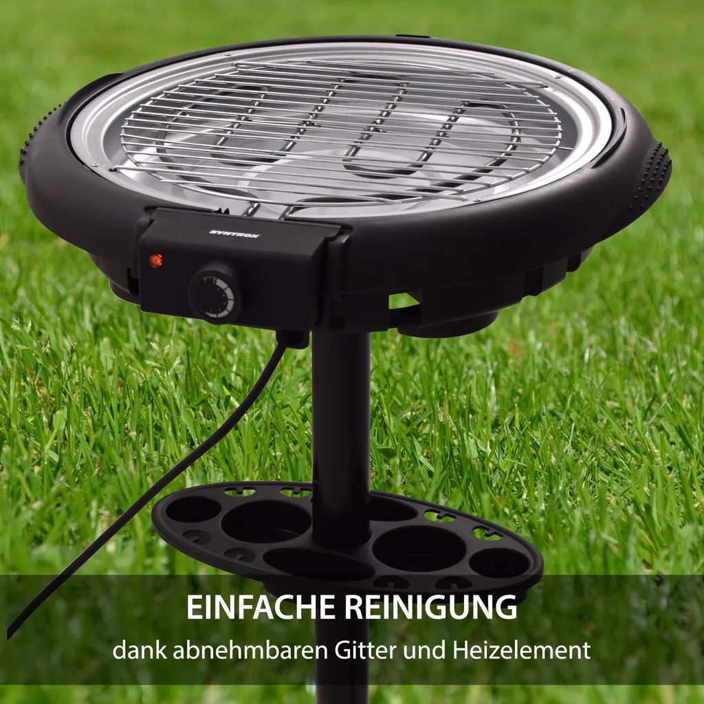 Syntrox STG-1600W 2in1 Elektrogrill Barbecue BBQ Standgrill Grill 18 Syntrox STG-1600W 2in1 Elektrogrill Barbecue BBQ Standgrill Grill – Bild 16