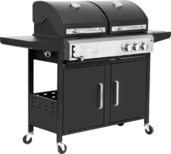 El Fuego Kombigrill "Nevada" AY5731 Gasgrill Und Holzkohle Smoker Grill