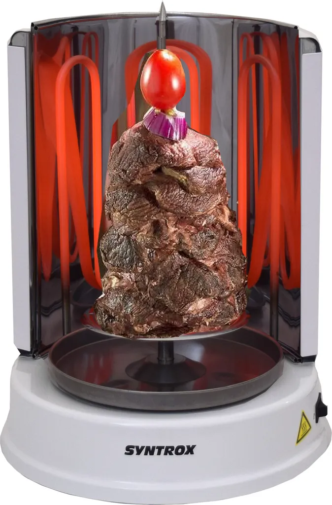 Syntrox Gyrosgrill Chef Grill RO-1400W-W Dönergrill Weiß 10 Syntrox Gyrosgrill Chef Grill RO-1400W-W Dönergrill Weiß – Bild 8