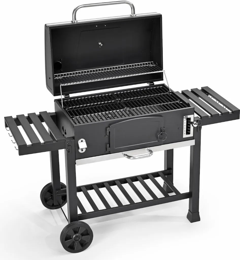 TAINO HERO XXL Smoker Holzkohle-Grill BBQ Grillwagen Standgrill 9 TAINO HERO XXL Smoker Holzkohle-Grill BBQ Grillwagen Standgrill – Bild 7