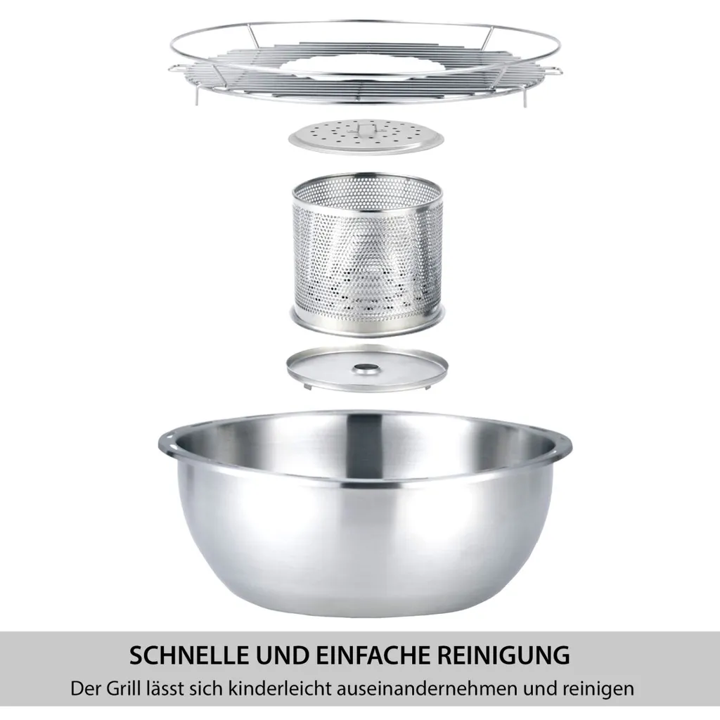 Raucharmer Holzkohlegrill Tischgrill Barbecue Mit Tasche Schwarz Rund "" 3 Raucharmer Holzkohlegrill Tischgrill Barbecue Mit Tasche Schwarz Rund ""