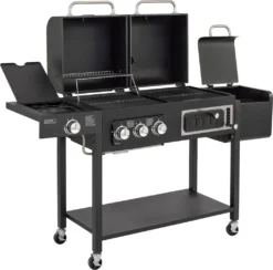 TAINO Hero Duo Gasgrill Holzkohlegrill Smoker Grillwagen BBQ Grill Schwarz -Tepro Verkäufe 2024 d0bcb64d848db860a70217cf24587ed7