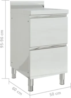 VidaXL Gastro-Küchenschrank Mit 2 Schubladen Edelstahl -Tepro Verkäufe 2024 d21581046688e4fb7db740a1771f530c