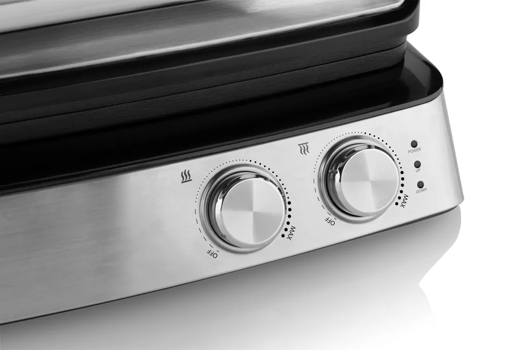 ETA PARTY CHEF Kontaktgrill ETA515590000, 2000 W, 2x Austauschbare, Antihaftbeschichtete Platten Mit Gerippter Grillfläche, Temperaturregelung 80 °C - 220 °C, 3 Betriebspositionen 6 ETA PARTY CHEF Kontaktgrill ETA515590000, 2000 W, 2x Austauschbare, Antihaftbeschichtete Platten Mit Gerippter Grillfläche, Temperaturregelung 80 °C - 220 °C, 3 Betriebspositionen – Bild 4