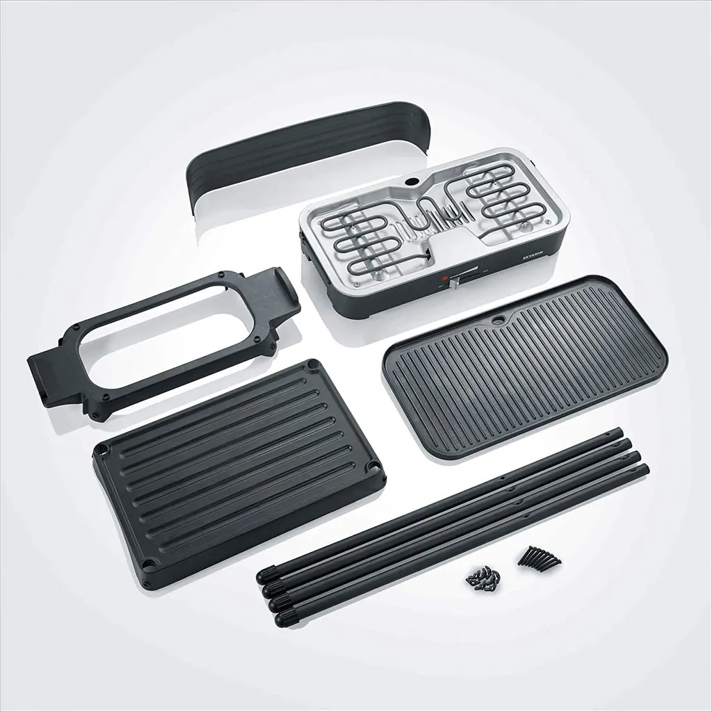 Severin PG 8533 Standgrill 2.200 W, 49,5 X 24 Cm, 1,4 M Kabel, Schwarz 4 Severin PG 8533 Standgrill 2.200 W, 49,5 X 24 Cm, 1,4 M Kabel, Schwarz – Bild 2