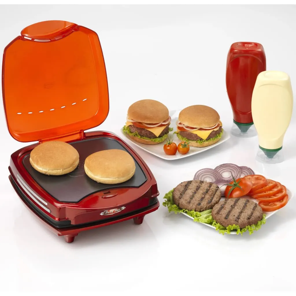 Ariete Party Time Hamburger Maker, Rot 11 Ariete Party Time Hamburger Maker, Rot – Bild 9