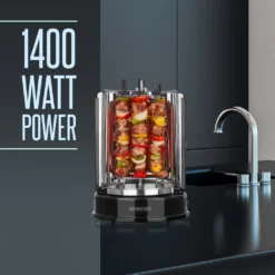 Dönergrill Für Zuhause, Schaschlikgrill Rotissiere Hähnchengrill Gyros Kebab, Drehspieß, Elektro Grill, BBQ, Tischgrill, Hähnchen, Vertikalgrill Aus Edelstahl Inkl. 6 Schaschlikspieße -Tepro Verkäufe 2024 d8bd077cff957ad964ba7f4590fb386e