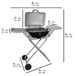 2in1 50mbar - GASGRILL Tischgrill - Standgrill Mit Deckel Und Standfuß | Faltbar | 2 Räder | Grill BBQ - Standgasgrill - CampingGrill Klappgrill - BalkonGrill - PartyGrill - Kleiner Grill Für Den Flexiblen Einsatz Auf Festivals, Auf Terrasse/Bal -Tepro Verkäufe 2024 d8ef734194f39e194e92958e996dcbaf