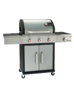 Landmann Gasgrillwagen Triton 3.1 Mit Seitenbrenner Und Blauen LED Reglern