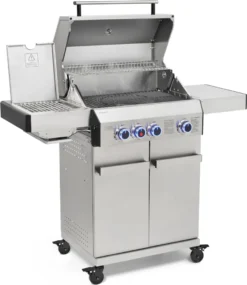 TAINO PLATINUM 3+1 Gasgrill Komplett Edelstahl 3-Brenner Silber Grillwagen BBQ Griller Piezozündung Seitenkocher Gusseisen-Roste Im Set Mit Zubehör -Tepro Verkäufe 2024 df27a8fc85d9a262185be4bb484f3b35