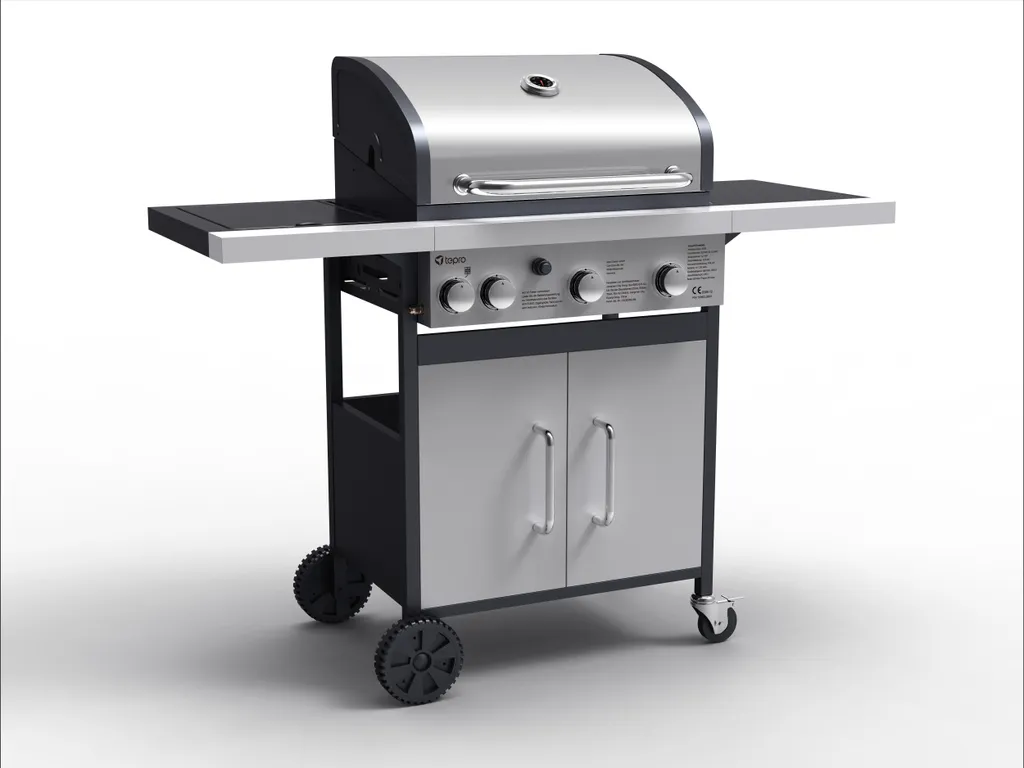Tepro Gasgrill Rosedale, 3-Brenner Mit Seitenkocher, Max. 12,8 Kw, Grillfläche: 53 X 40 Cm 11 Tepro Gasgrill Rosedale, 3-Brenner Mit Seitenkocher, Max. 12,8 Kw, Grillfläche: 53 X 40 Cm – Bild 9