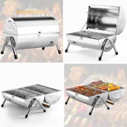 Tischgrill Campinggrill Klappgrill Edelstahl Tragbar Klappbar BBQ Holzkohlegrill -Tepro Verkäufe 2024 e192ec43cb21030cda7ec14a45f23046