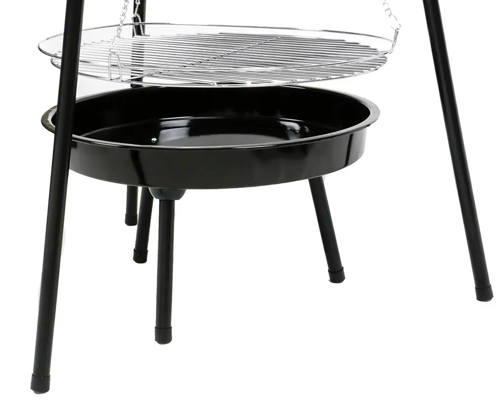 Schwenk-Grill Mit Feuerschale, Dreibein Holzkohlegrill, Höhe Ca. 150 Cm, Grillfläche Und Feuerschale Je Ø Ca. 52 Cm 6 Schwenk-Grill Mit Feuerschale, Dreibein Holzkohlegrill, Höhe Ca. 150 Cm, Grillfläche Und Feuerschale Je Ø Ca. 52 Cm – Bild 4