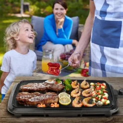 Aigostar Teppanyaki Tischgrill Elektrisch,Antihaftende Grillplatte,1800W,Verstellbarer Temperaturregler,Fettauffangschale. -Tepro Verkäufe 2024 e38324aeea8ebe797c3b9703677d2792