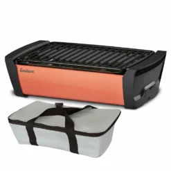 Enders 1362 Aurora Holzkohlegrill Inkl. TASCHE, Zischgrill BBQ Grill Party Lüftertechnologie, Coral
