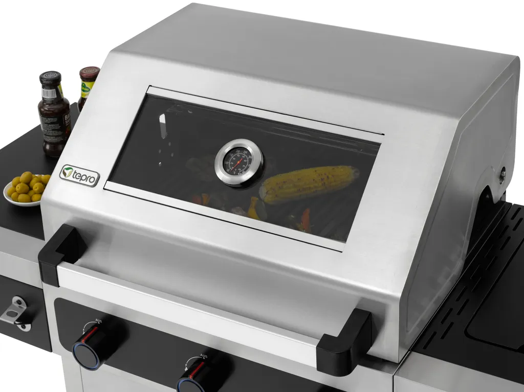 Tepro Edelstahl Gasgrill Keansburg 3 Special Edition, 3-Brenner Inkl. Powerzone Und Seitenbrenner 15 Tepro Edelstahl Gasgrill Keansburg 3 Special Edition, 3-Brenner Inkl. Powerzone Und Seitenbrenner – Bild 13