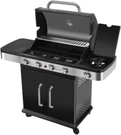 El Fuego Gasgrill / Grillwagen Burlington 4 Brenner +1 Seitenbrenner, Grillfäche 70x42cm -Tepro Verkäufe 2024 e42e423c5ab2f35cab40b4fa7b9270ed