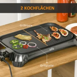HOMCOM OMCOM Elektrogrill Tischgrill Elektrisch Mit Regelbarer Thermostat Antihaftbeschichtete Grillplatte 1600 W BBQ Indoor-Grill Teppanyaki Mit Abtropfschale 53,5 X 31 X 8 Cm 13 HOMCOM OMCOM Elektrogrill Tischgrill Elektrisch Mit Regelbarer Thermostat Antihaftbeschichtete Grillplatte 1600 W BBQ Indoor-Grill Teppanyaki Mit Abtropfschale 53,5 X 31 X 8 Cm -Tepro Verkäufe 2024 e6247d5d96bbde51bbd02ed948de7c9a