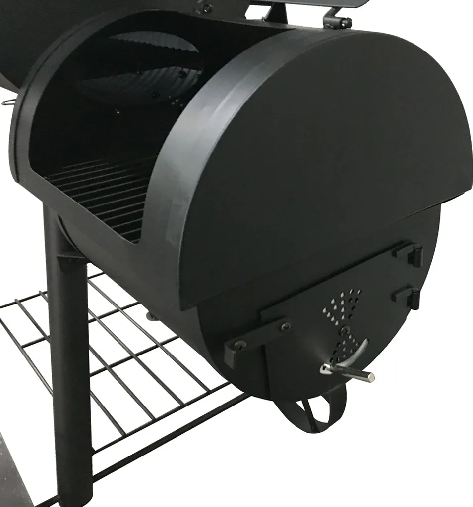 EL FUEGO Smoker Holzkohlegrill EDMONTON Grill Grillwagen Räuchern Fahrbar NEU 8 EL FUEGO Smoker Holzkohlegrill EDMONTON Grill Grillwagen Räuchern Fahrbar NEU – Bild 6