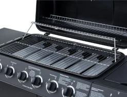 El Fuego Gasgrill / Grillwagen Dayton 6+1 Schwarz Grillfläche 69x35cm -Tepro Verkäufe 2024 e6c140ed39bc16edcb6ef336f4f6e3ef